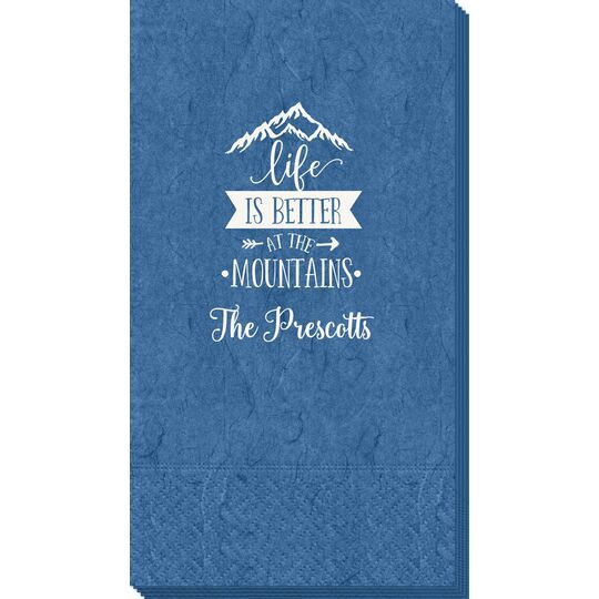 Life is Better at the Mountains Bali Guest Towels